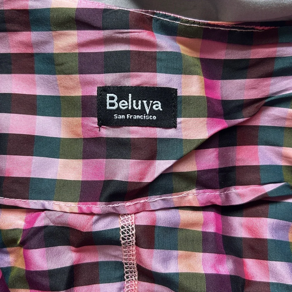 Beluva Colorful Plaid Women's Blouse - Picture 5 of 7